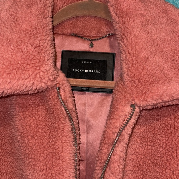Lucky brand pink fur jacket - Picture 2 of 4
